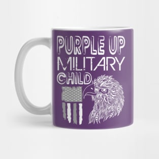 Awareness Month Purple Up for Military Child Purple-Up Eagle Mug